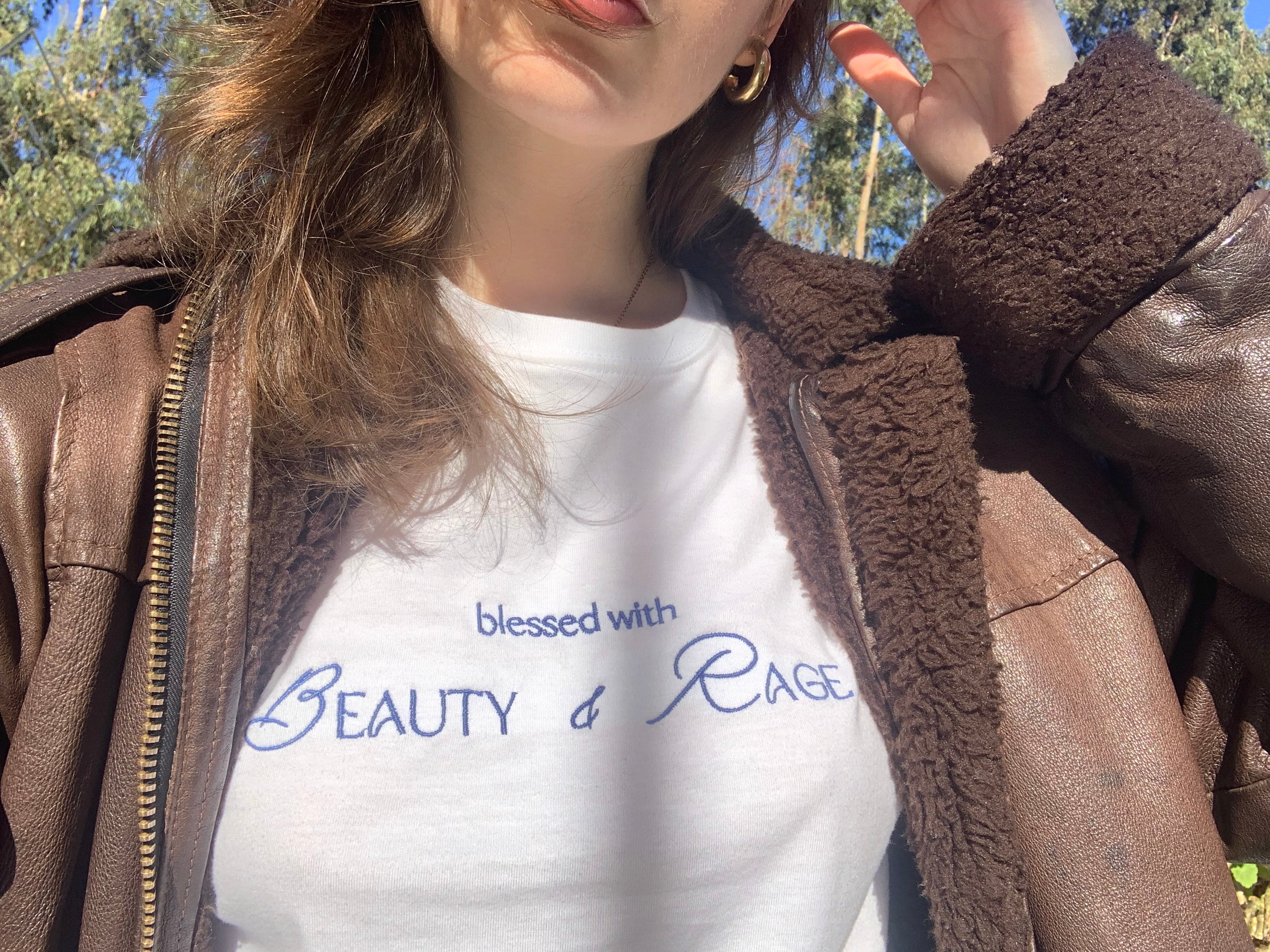 blessed with beauty and rage polera