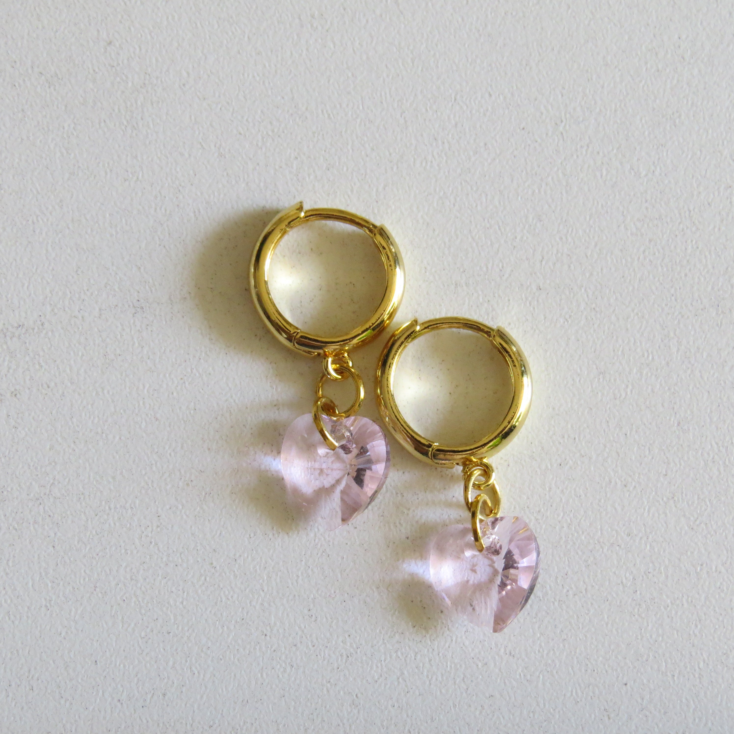 Aritos Swarovski corazón